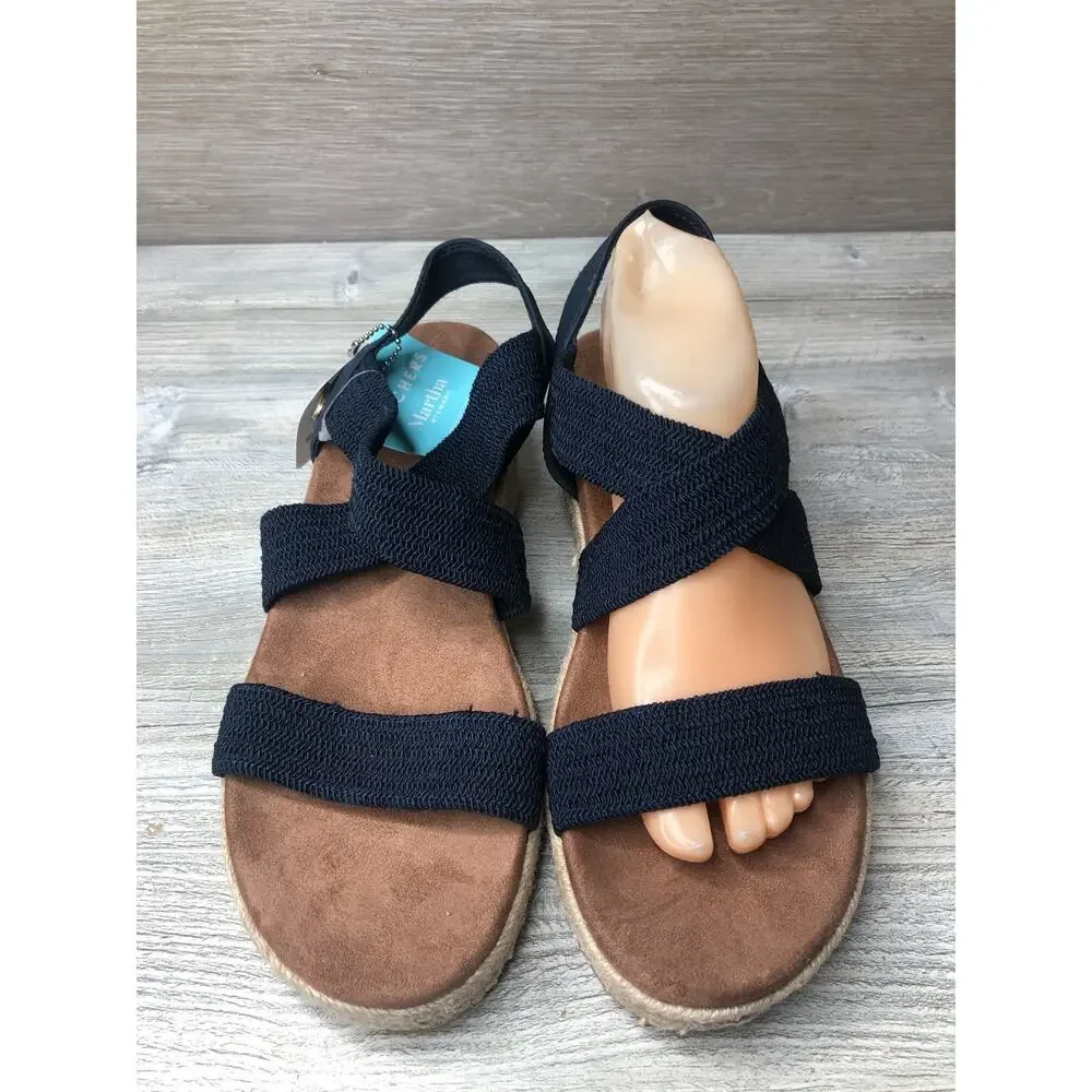 Skechers x Martha Stewart Arch Fit Beverlee Brentwood Wedge Sandal Women's 10
